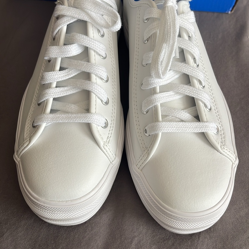 Keds Triple Kick White Leather Platform Sneaker 8.5 - Picture 9 of 9